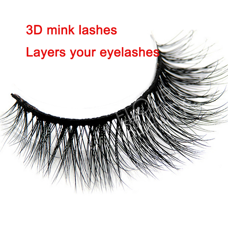 Wispy 3D المنك رموش اصطناعية طبيعية الصين بالجملة EA70